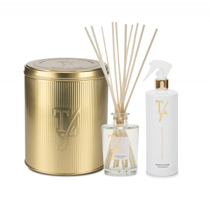 Bianco Divino Gold Tin Box Teatro Fragranze Uniche