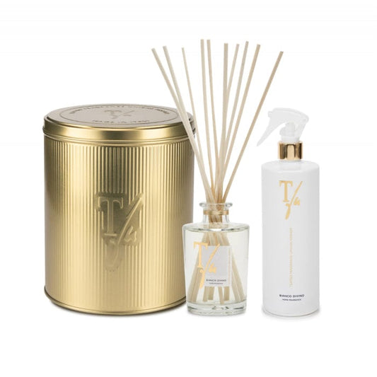 Bianco Divino Gold Tin Box Teatro Fragranze Uniche