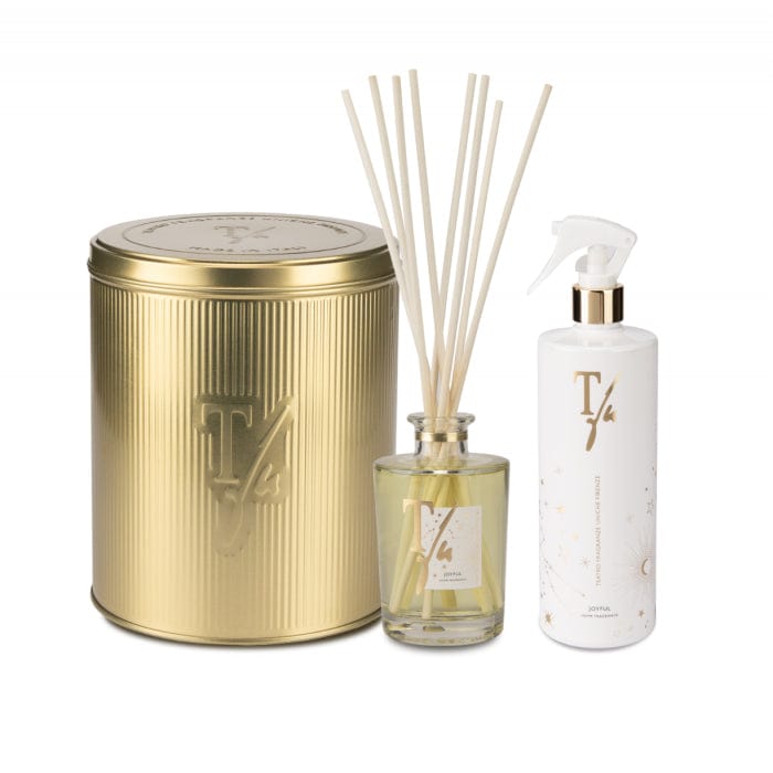 Joyful Gold Tin Box Teatro Fragranze Uniche